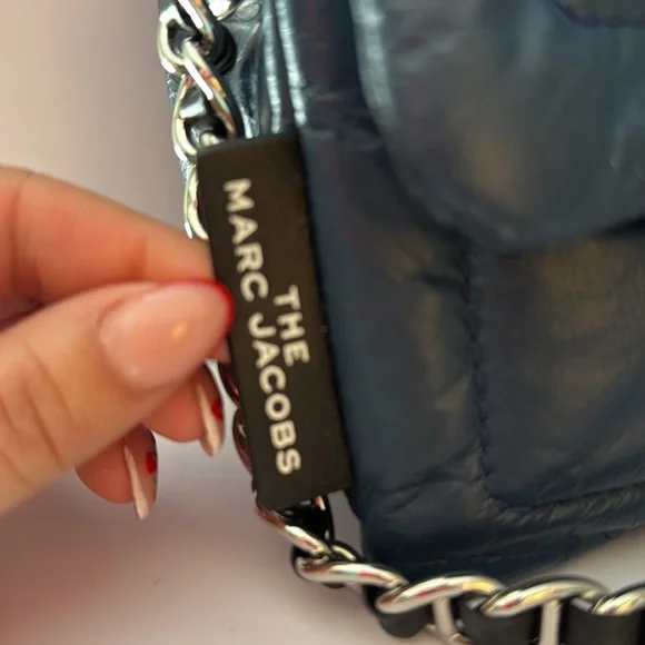 The Marc Jacobs Blue Pillow Bag- 8" W & about 6" H & 2" D - Picture 7 of 10